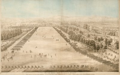 Hans Majestet gjennomgår frivilligkorpset samlet i Hyde Park, til ære for hans fødselsdag 4. juni 1799 av English School
