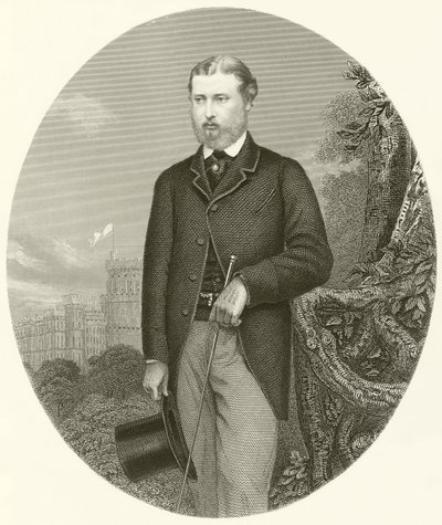 Hans kongelige høyhet Albert Prince of Wales av English School