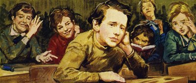 Medelevene hans gjorde livet til Tsjaikovskijs til en elendighet, og lo av de enkle, hjemmespundne klærne hans av English School