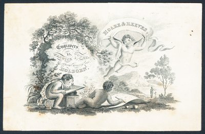 Hoare & Reeves, gravører, handelskort av English School