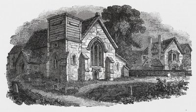 Hogston kirke (gravering) av English School