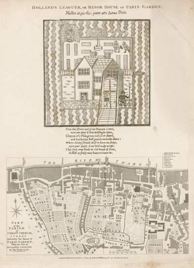 Hollands Leaguer, eller Manor House of Paris Garden, Christ Church, Surrey av English School