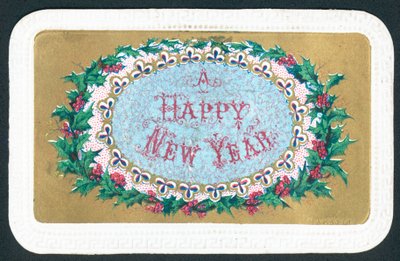 Holly Wreath, nyttårskort av English School