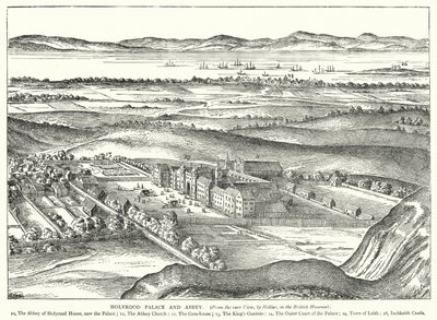 Holyrood Palace and Abbey (gravering) av English School