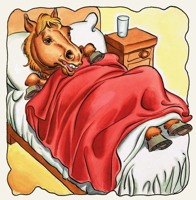 Hest i seng av English School