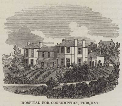 Hospital for Consumption, Torquay (gravering) av English School