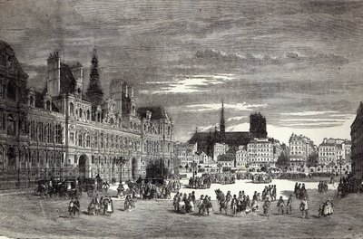 Hotel de Ville, Paris, 1847 av English School