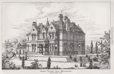 House, Tetlow, Fold, Manchester (gravering) av English School