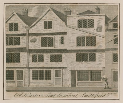 Hus i Long Lane, West Smithfield av English School
