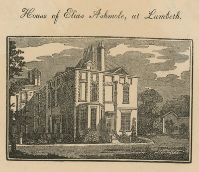 House of Elias Ashmole på Lambeth av English School
