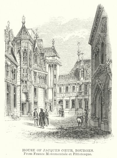 House of Jacques Coeur, Bourges (gravering) av English School