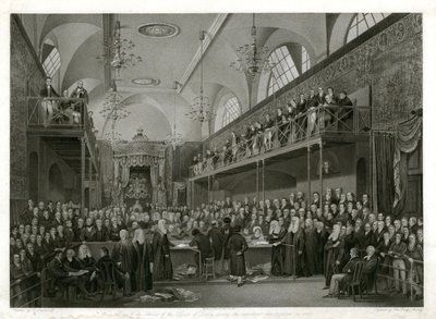 House of Lords under den viktige etterforskningen i 1820 av English School
