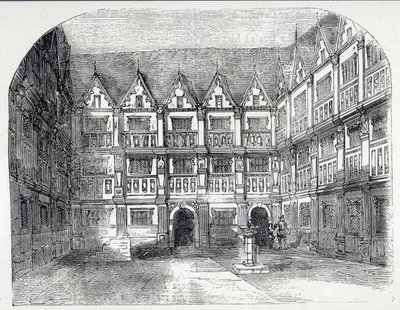 House of Sir Thomas Gresham, i Bishopsgate Street, London av English School