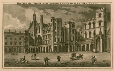 Houses of Lords and Commons fra Old Palace Yard av English School