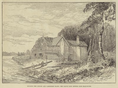 Huset Oxford- og Cambridge-båtene, Grove Park Rowing Club Boat-House (gravering) av English School