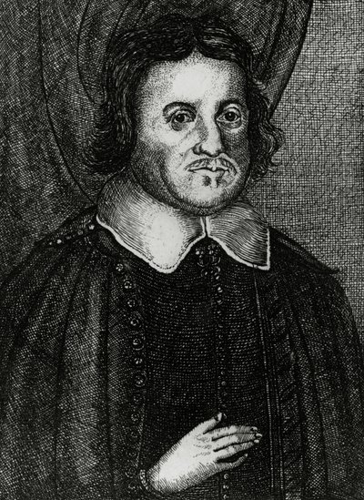 Hugh Peters, trykt av Peter Cole, ca. 1655 av English School