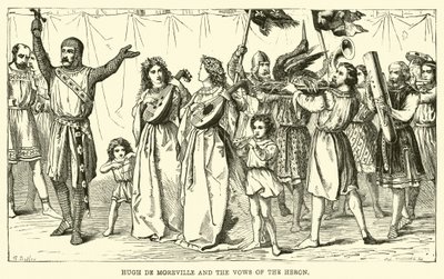 Hugh de Moreville and the Vows of the Heron av English School