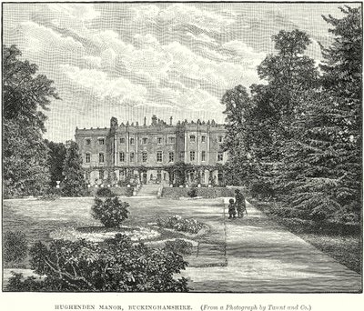 Hughenden herregård, Buckinghamshire (gravering) av English School