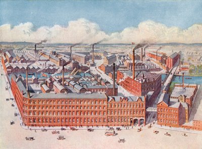Huntley & Palmers kjeksfabrikk, Reading, England av English School