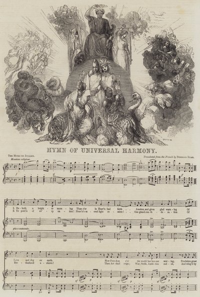 Hymn of Universal Harmony (gravering) av English School