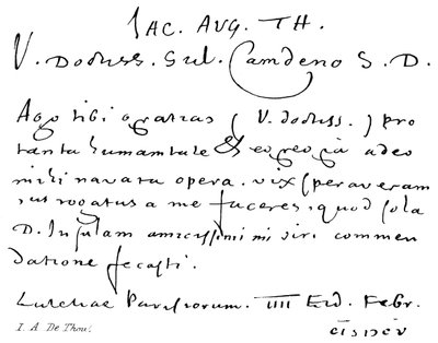 I. A. De Thou von English School