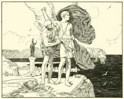 Icarus (blekk på papir) av English School