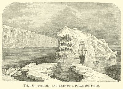 Isfjell, og en del av et polar isfelt av English School