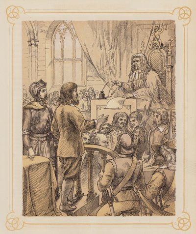 Illustrasjon for Bunyan#39;s Pilgrim#39;s Progress (litho) av English School