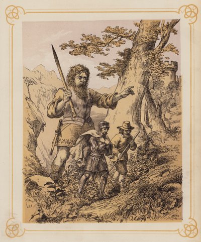 Illustrasjon til Bunyans Pilegrimsreise (lito) av English School