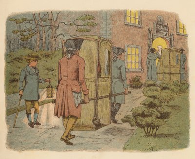 Illustrasjon til Drømmer, danser og skuffelser (fargelitografi) av English School