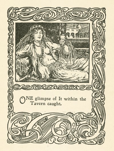 Illustrasjon for Rubaiyat av Omar Khayyam (litho) av English School
