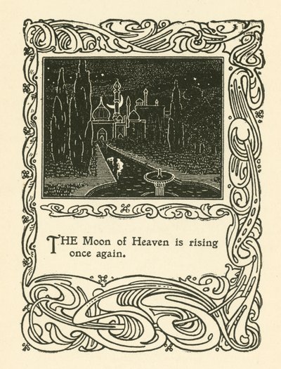 Illustrasjon for Rubaiyat av Omar Khayyam (litho) av English School