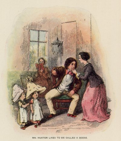 Illustrasjon for The History of Pendennis av Thackeray av English School
