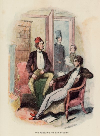 Illustration für The History of Pendennis von Thackeray von English School