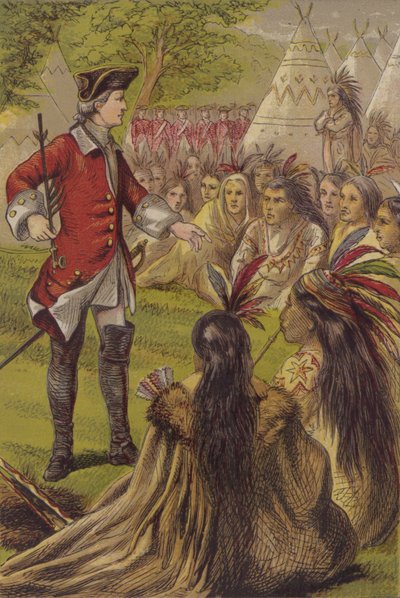 Illustrasjon til Sandford og Mertons historie (fargelitografi) av English School