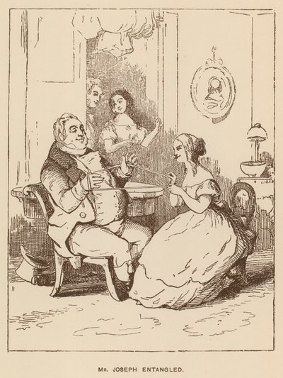 Illustrasjon for Vanity Fair av Thackeray (litho) av English School