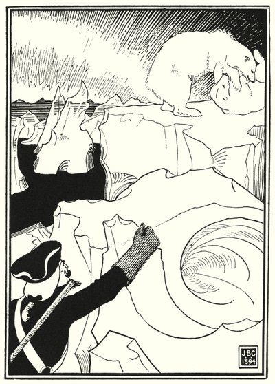 Illustrasjon for eventyrene til Baron Munchausen (gravering) av English School