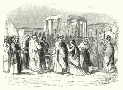 Illustrasjon for operaen Norma, av Bellini (gravering) av English School