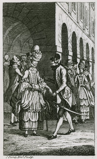 Illustrasjon i Harriss List, utgave av 1773 av English School