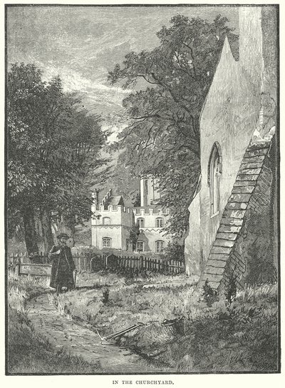 På kirkegården (gravering) av English School