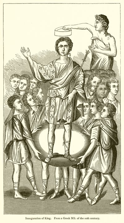 Krönung des Königs von English School