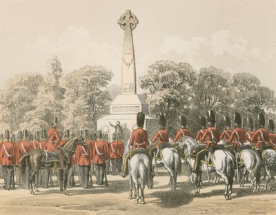 Innvielse av monumentet til den syttiåttende, Edinburgh av English School