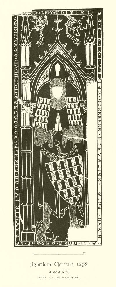 Eingravierte Platte von English School