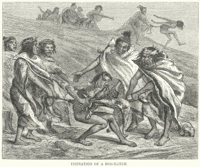 Innvielsen av en hundeter (gravering) av English School