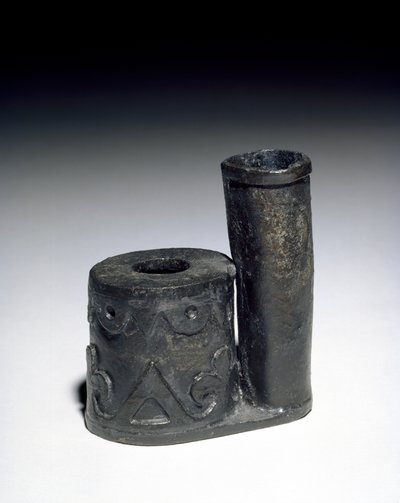 Blekkhus med penneholder, 1600-tallet (tinn) av English School