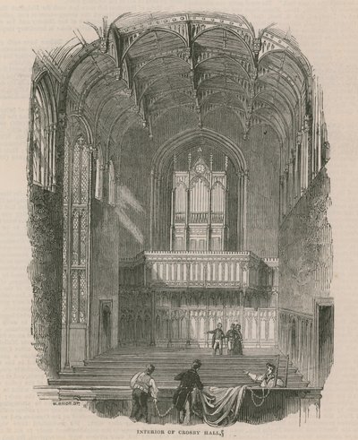 Interiør i Crosby Hall av English School