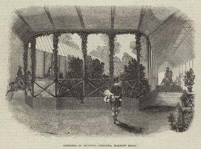 Innenansicht der Jagdgründe, Harrow Road von English School