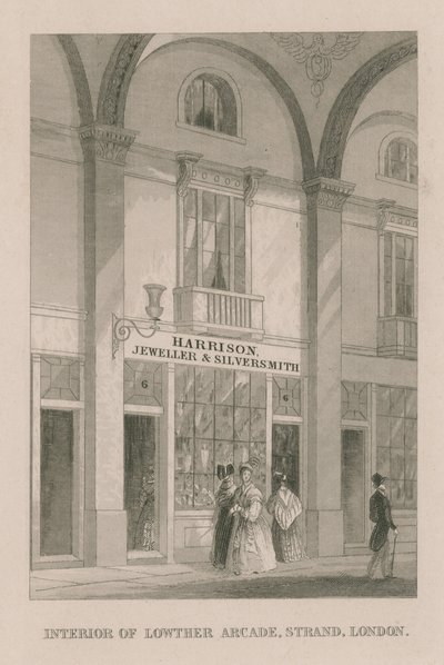 Interiøret i Lowther Arcade av English School