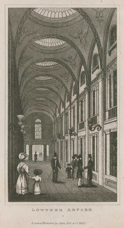 Interiøret i Lowther Arcade av English School