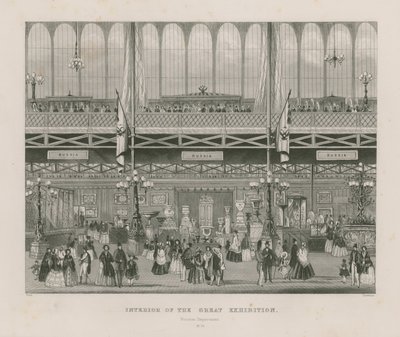 Interiør av den store utstillingen, 1851, russisk avdeling av English School